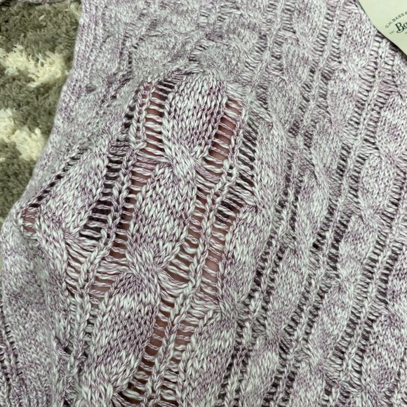 Bass Loose Knit Sweater size Large Lilac - Picture 11 of 11